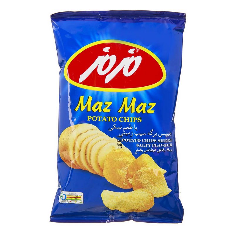 مزمز چیپس ساده 120gr