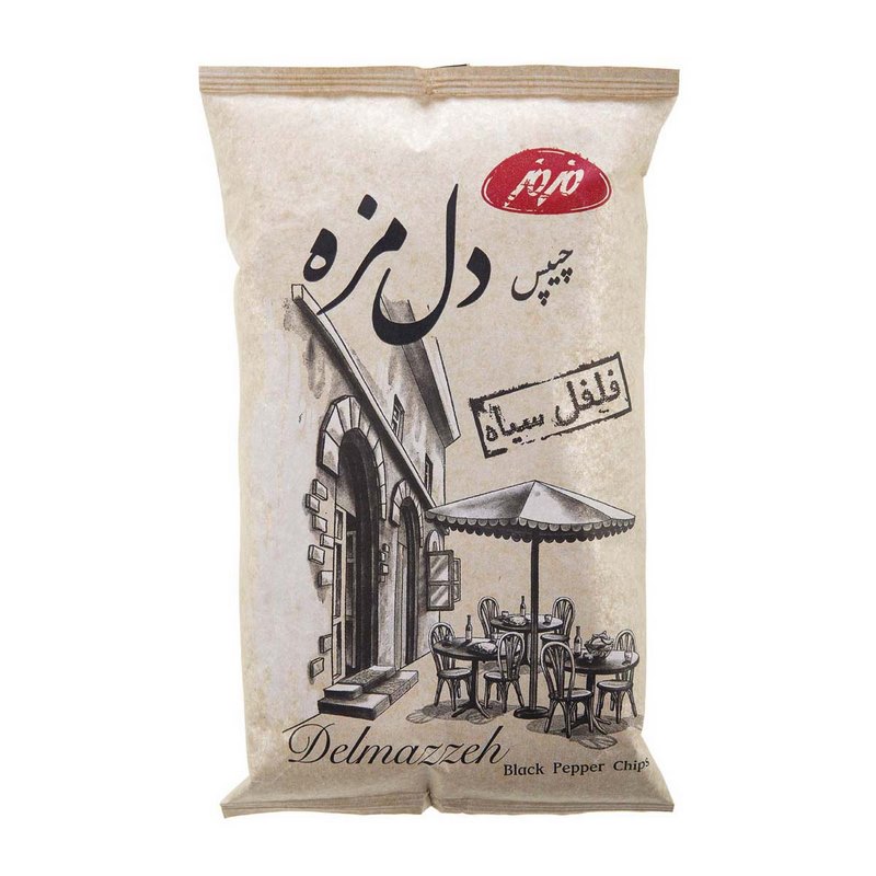 مزمز چیپس سنتی فلفل سیاه دل مزه 85gr