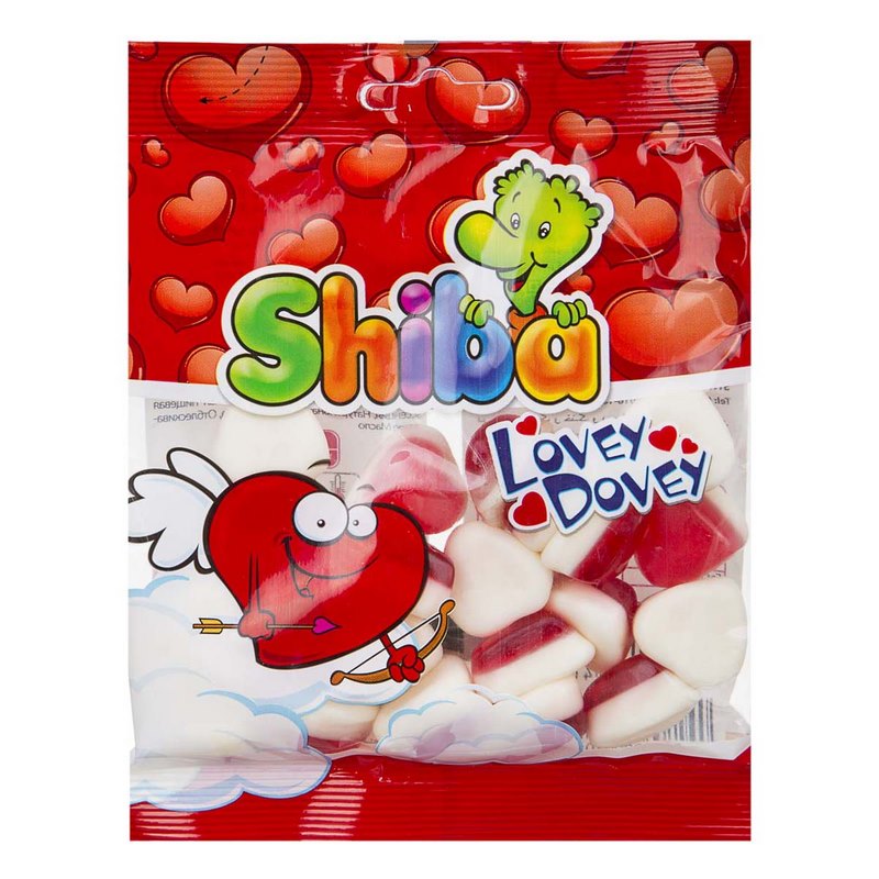 شیبا پاستیل قلب دولایه 90gr
