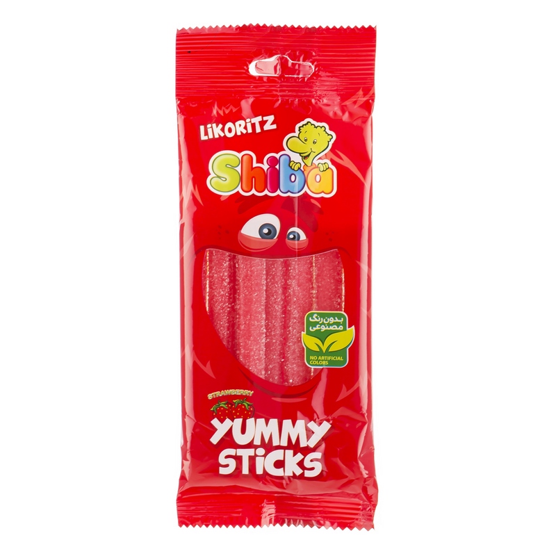 شیبا اکسترودی توت فرنگی شکری 90gr
