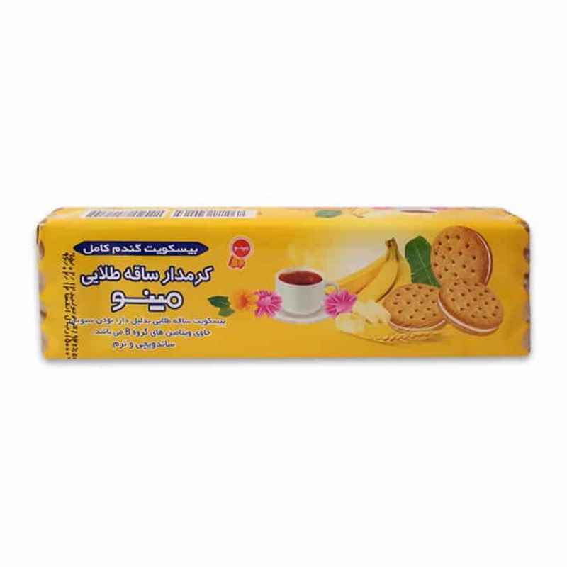 مینو بیسکویت کرمدار ساقه طلایی مانژ موز 192gr
