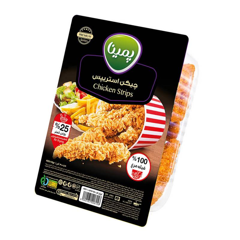 پمینا فیله استریپس 400gr