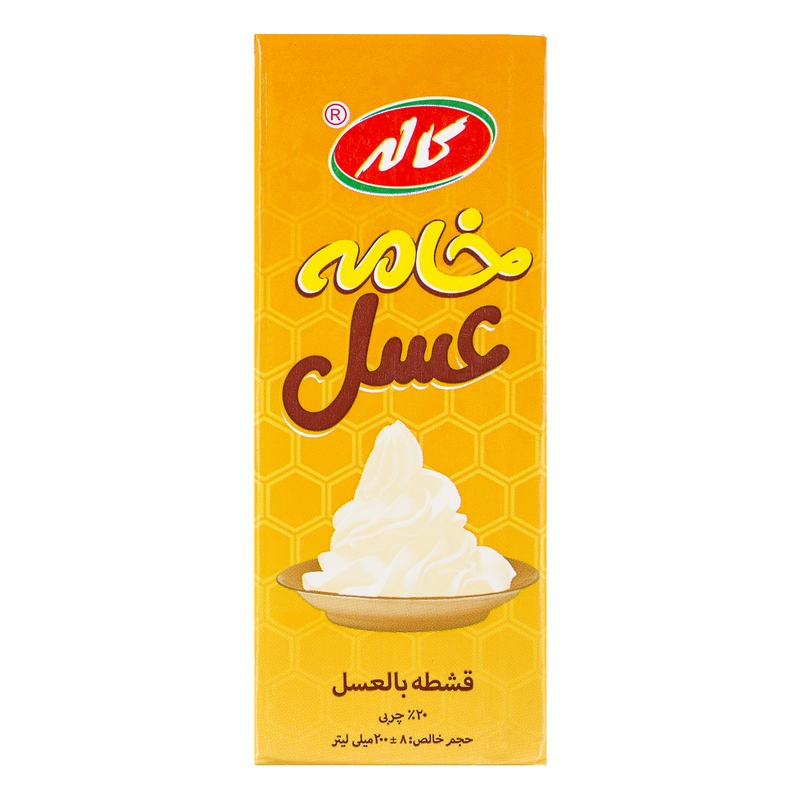 کاله خامه عسل پاکتی اسلیم 200cc