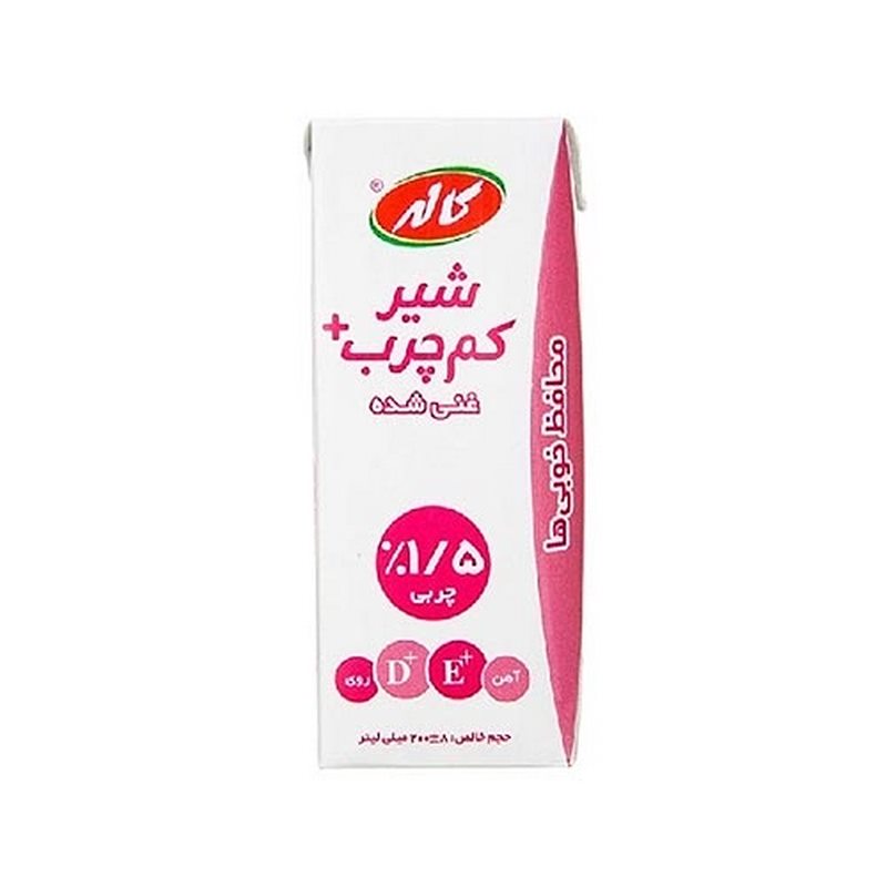 کاله شیر کم چرب لیف 200cc
