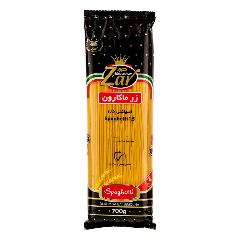 زرماکارون ماکارونی 1.5 رشته ای 700gr
