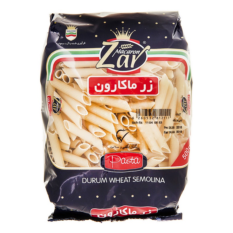 زرماکارون پنه ریگاته 500gr