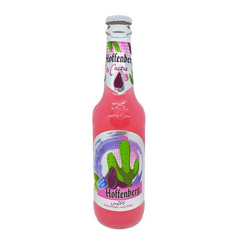 هوفنبرگ آبمیوه گازدار شیشه کاکتوس 330cc