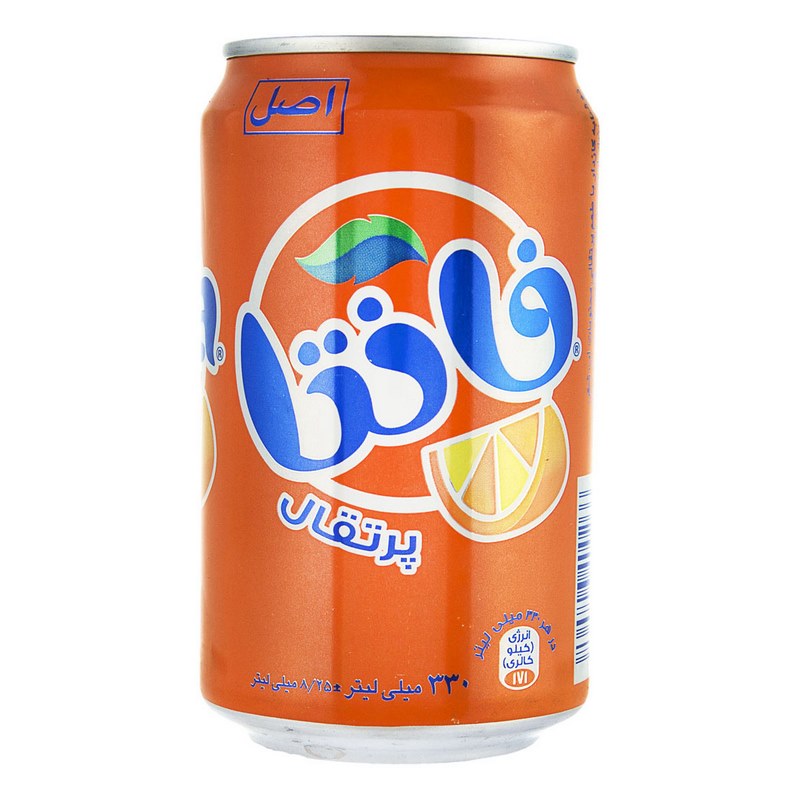 فانتا نوشابه قوطی پرتقالی 330ml