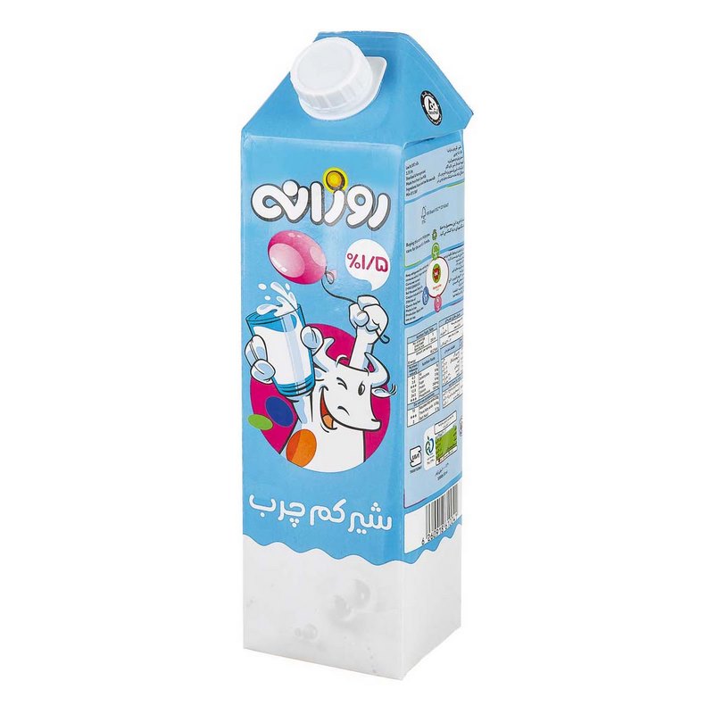 روزانه شیر 1.5% چربی پاکتی 1lit