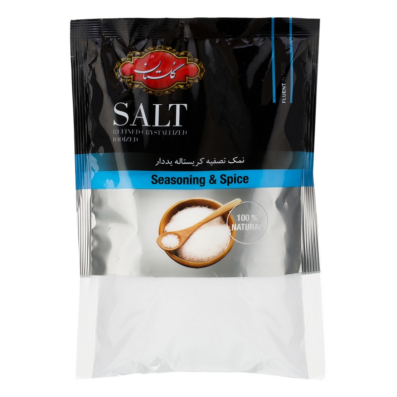 گلستان نمک تصفیه کریستاله یددار 500gr