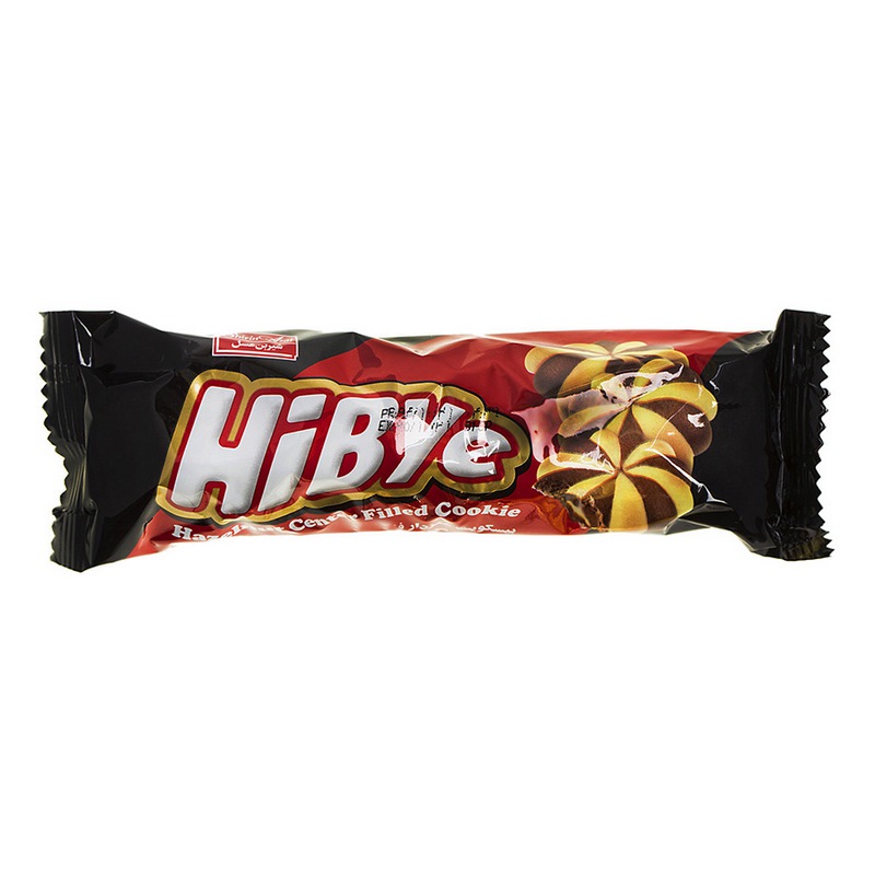 هایبای بیسکویت مغزدار دو رنگ 95gr