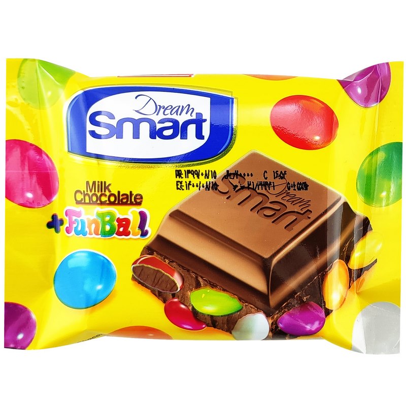 دریم اسمارت شکلات مغزدار با دراژه شکلاتی 50gr