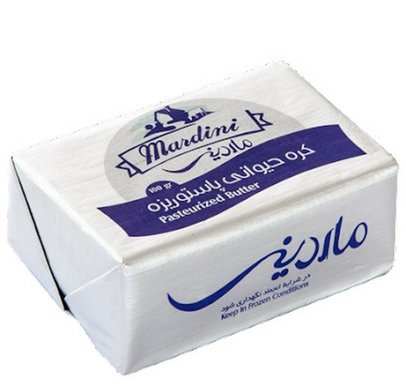 ماردینی کره حیوانی پاستوریزه آلوفویل 100gr