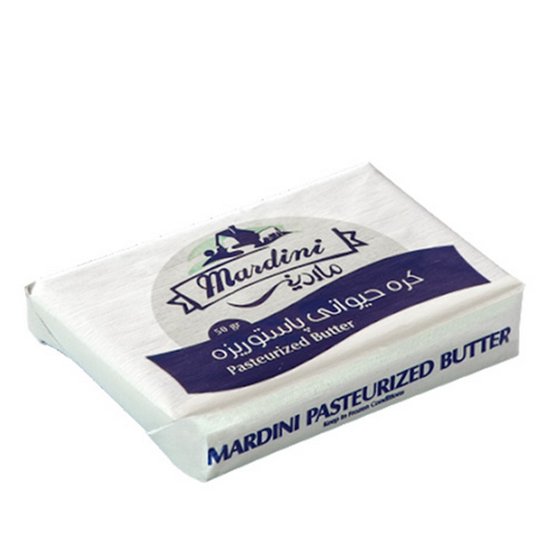 ماردینی کره حیوانی پاستوریزه آلوفویل 50gr