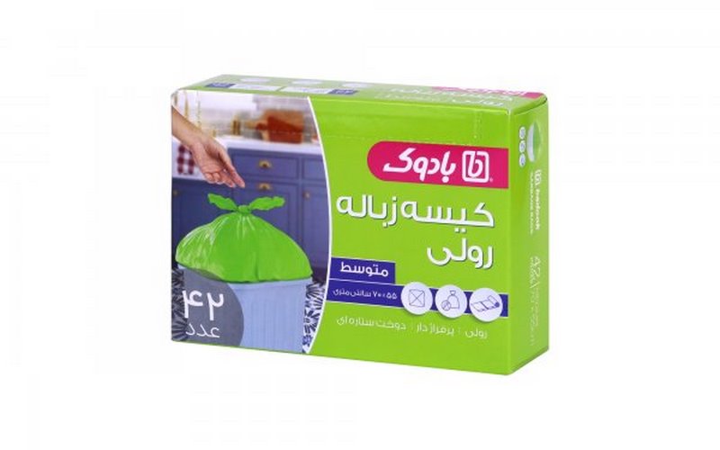 بادوک کیسه زباله رولی پرفراژدار متوسط