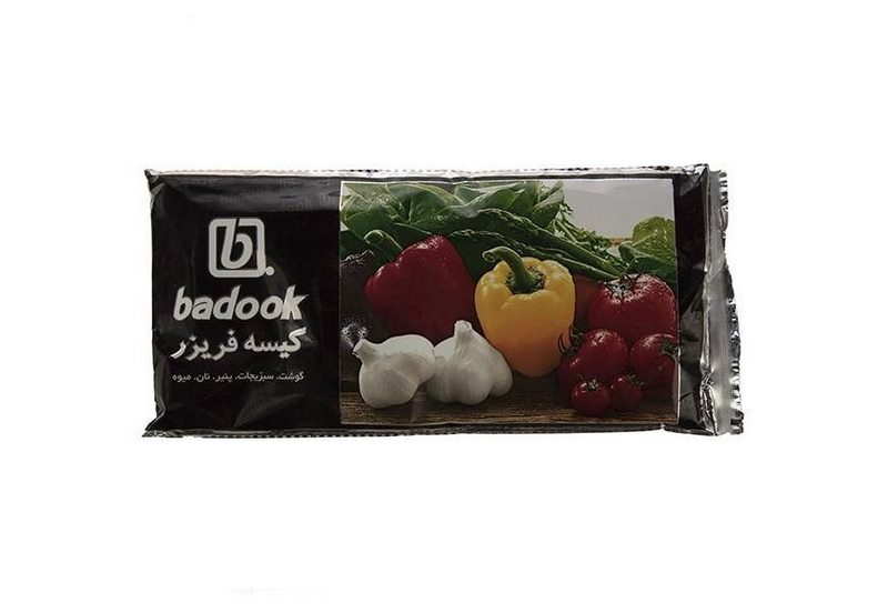 بادوک کیسه فریزر سلفونی متالایز 100برگی