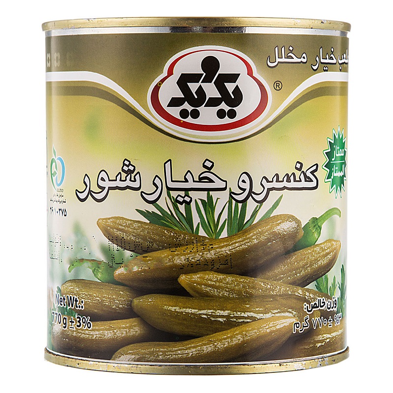 یک و یک خیار شور ممتاز 770gr