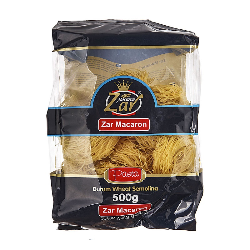 زرماکارون ماکارونی آشیانه ای سوپی 500gr