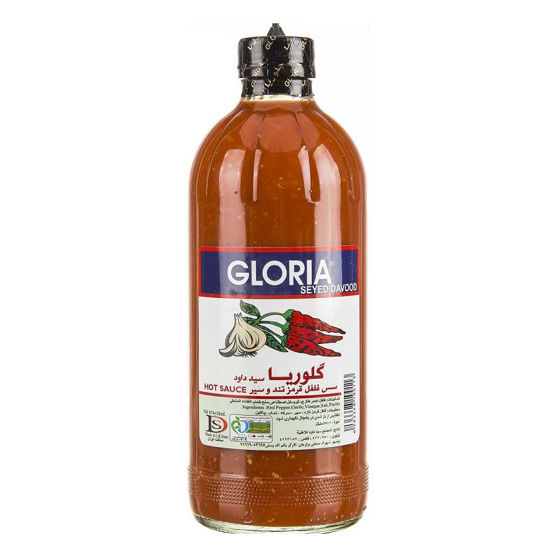 گلوریا سس فلفل قرمز و سیر تند 474gr