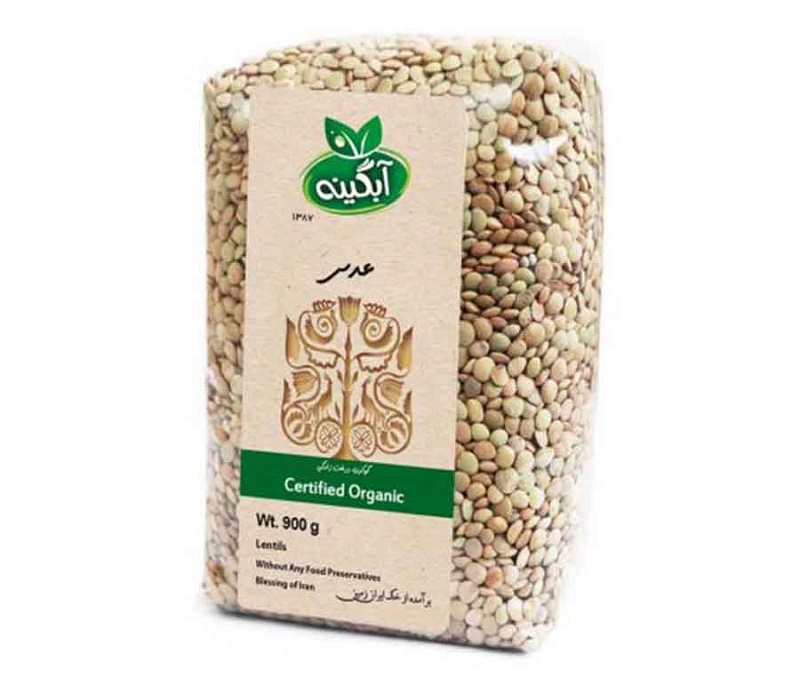 آبگینه عدس ارگانیک 900gr
