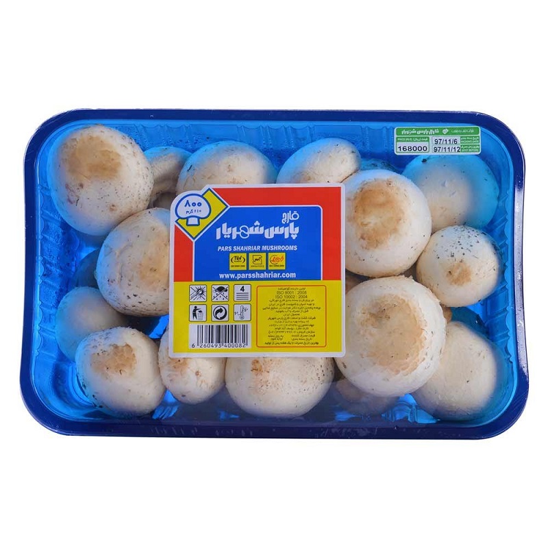 پارس شهريار قارچ كامل قارچينو 800gr